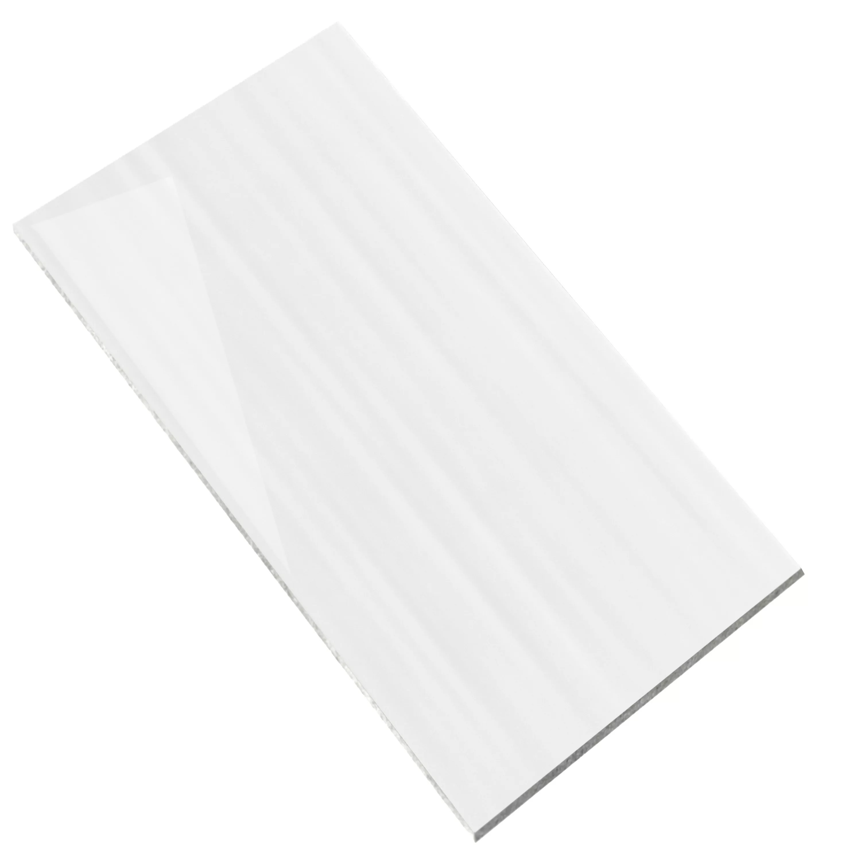 Campione Rivestimenti Richard Onda 30x60cm Bianco Lucida