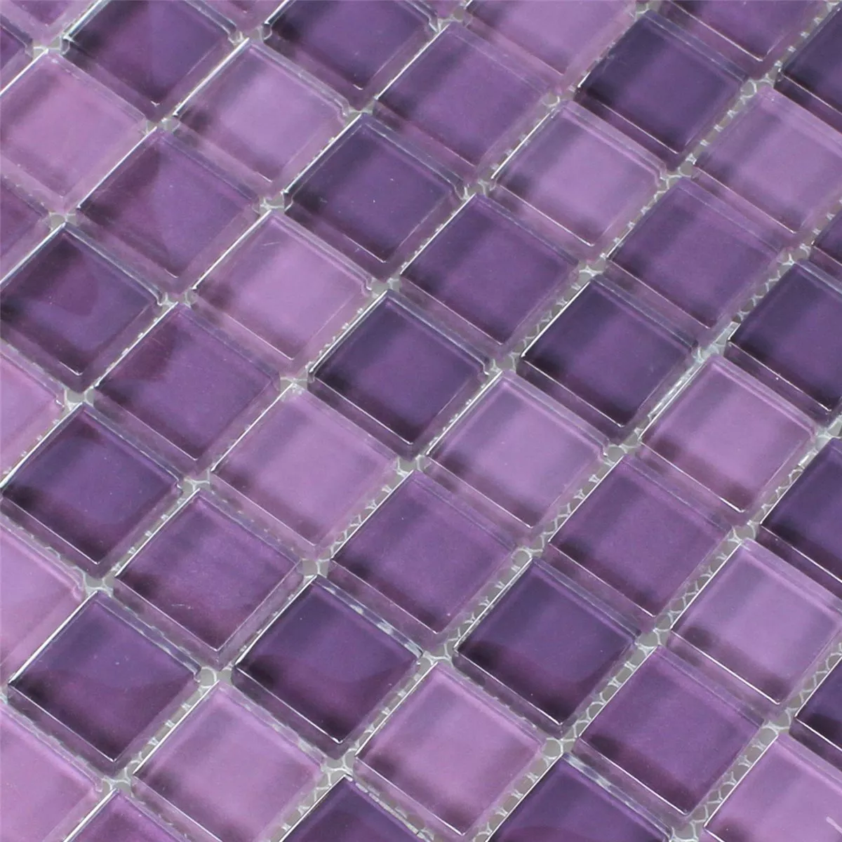Mosaikfliesen Glas Kristall Lila Mix