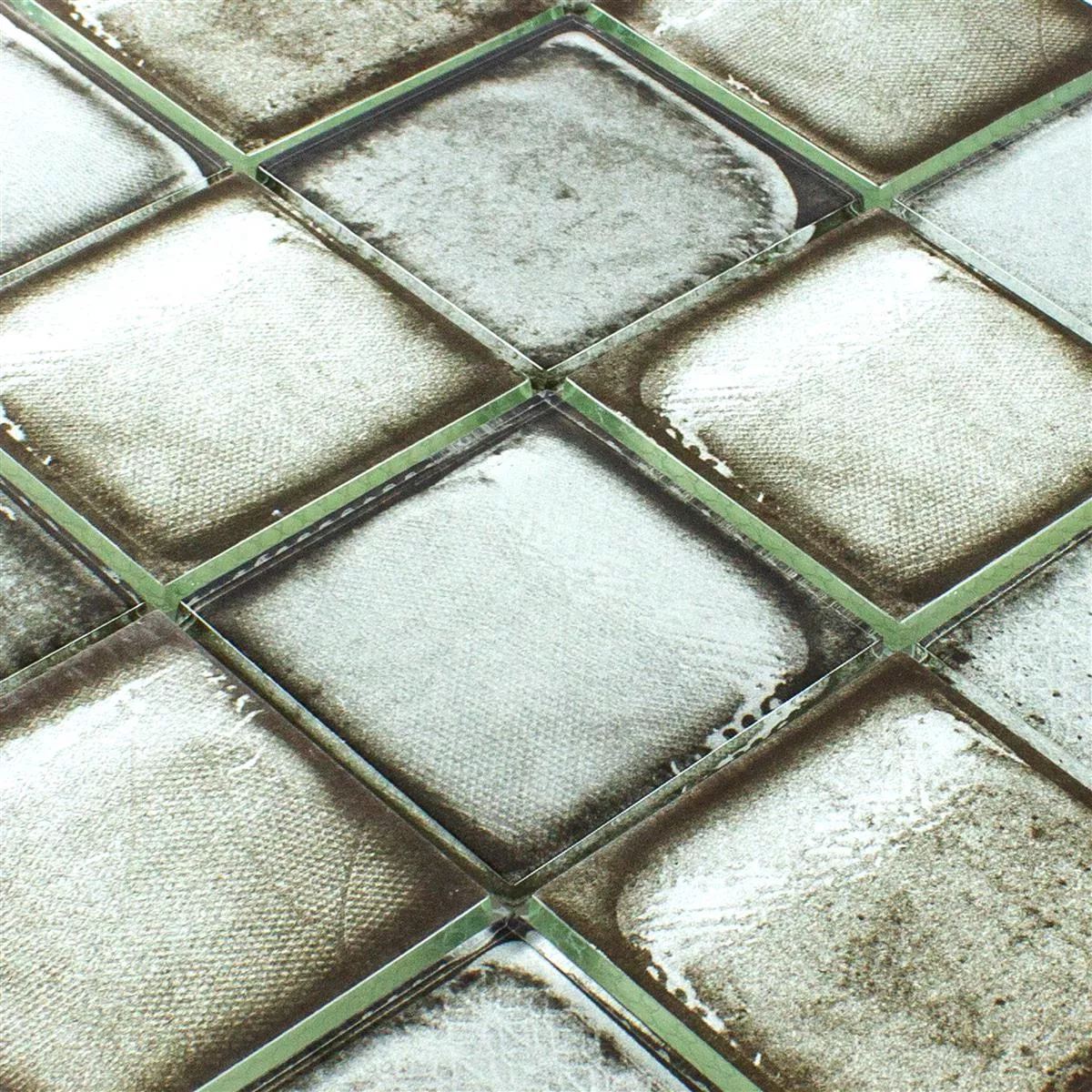 Mosaico Di Vetro Piastrelle Ottica Di Cemento Granada Grigio