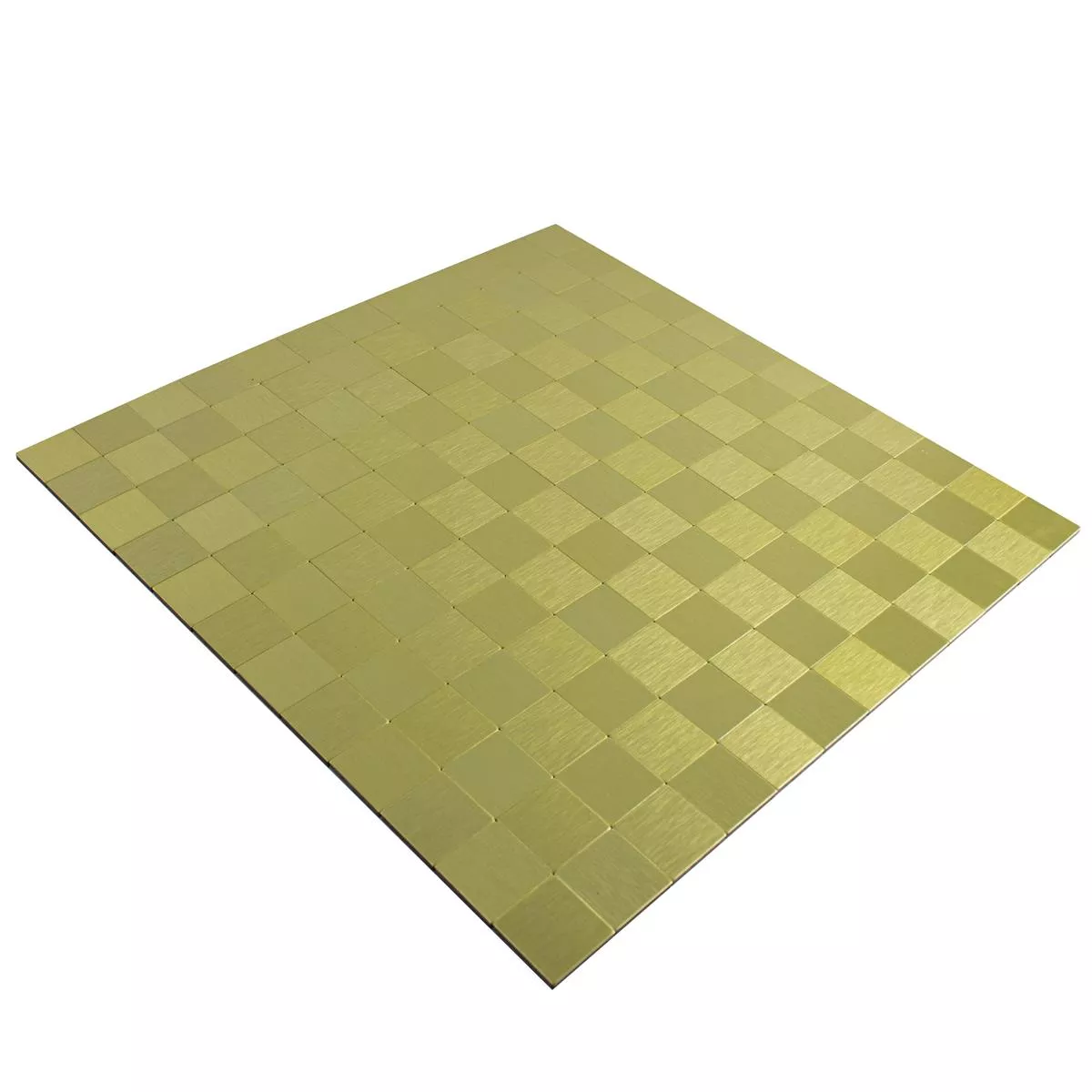 Mosaikfliesen Metall Selbstklebend Vryburg Gold Quadrat 23
