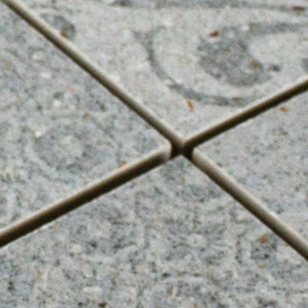 Muster von Keramikmosaik Fliesen Jeylo Retrooptik Grau Q48