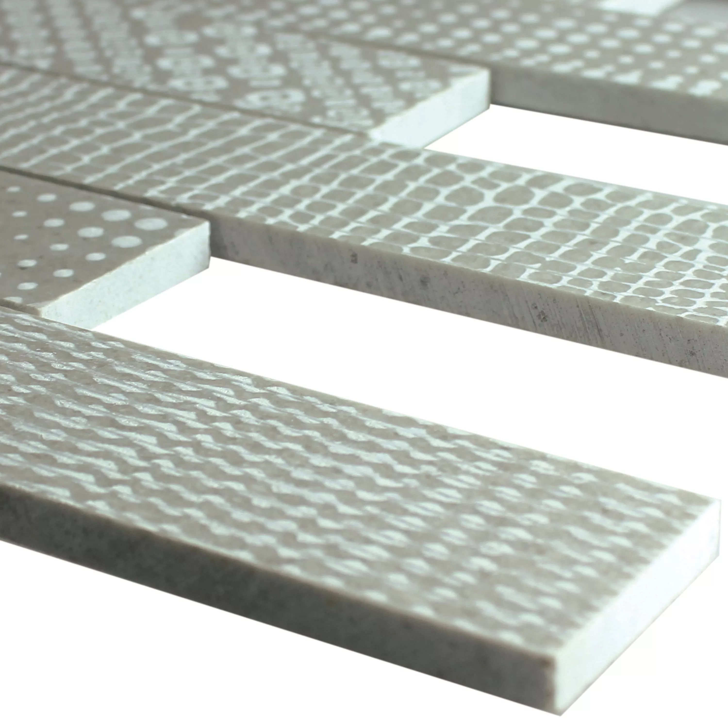 Marmor Naturstein Streifen Mosaik Fliesen Grover Grau Marmor Naturstein Streifen Mosaik Fliesen Grover Grau