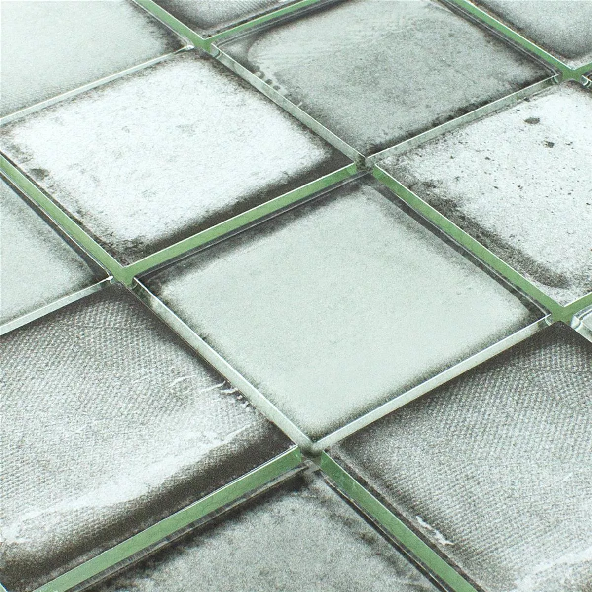 Mosaico Di Vetro Piastrelle Ottica Di Cemento Granada Grigio Chiaro