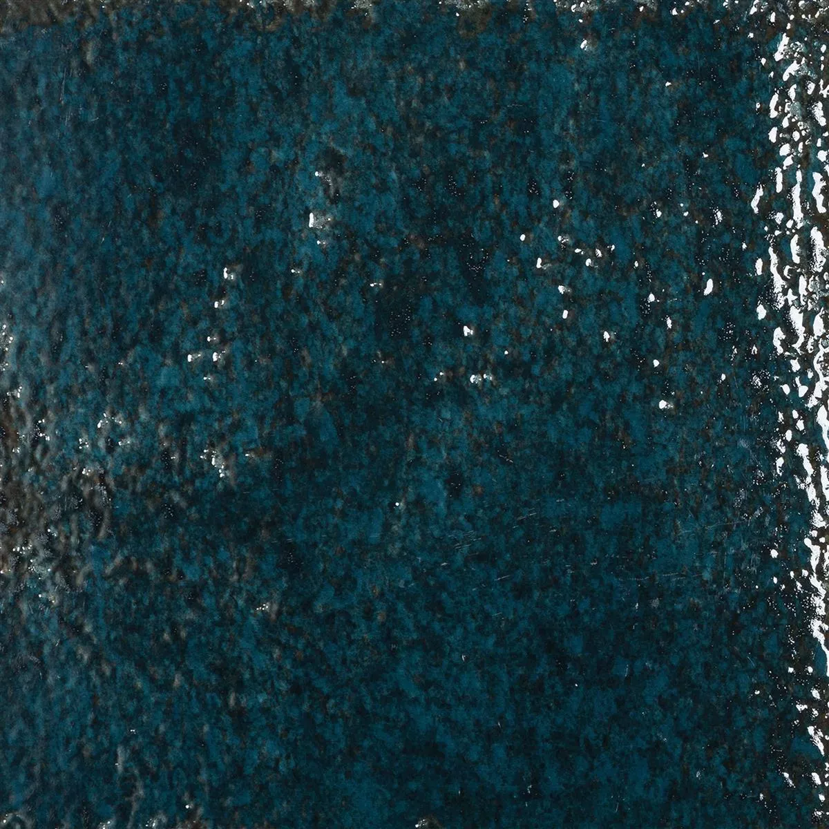 Échantillon Carrelage Mural Lara Brillant Ondulé 15x15cm Bleu