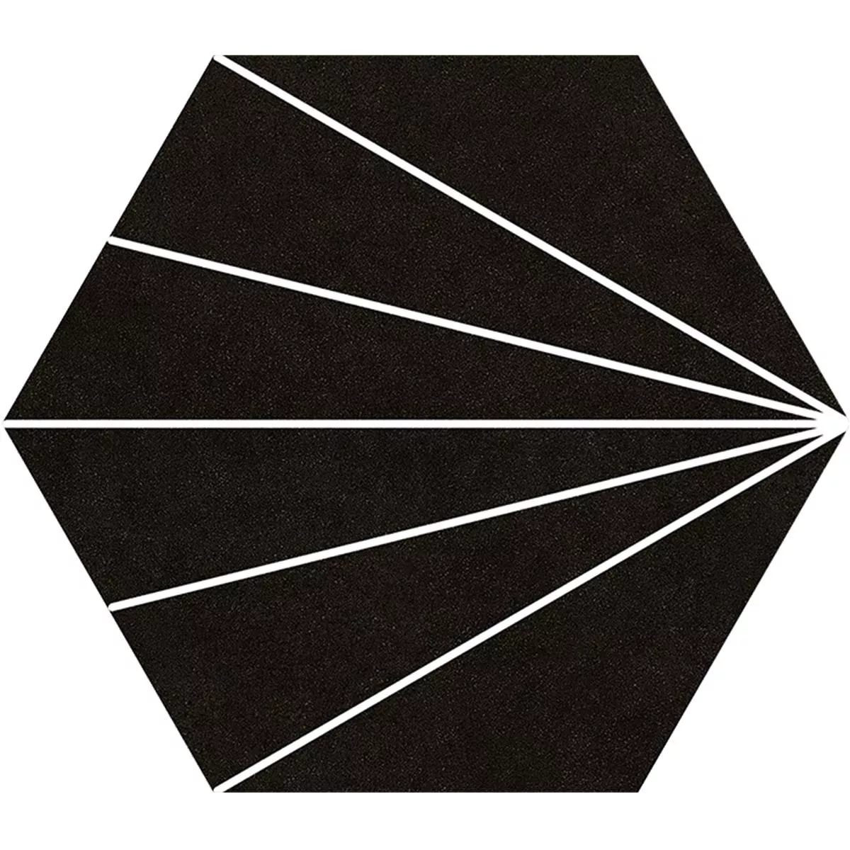 Feinsteinzeug Fliesen Millennium Hexagon 3D Optik Schwarz 22,5 x 25,9cm Feinsteinzeug Fliesen Millennium Hexagon 3D Optik Schwarz 22,5 x 25,9cm
