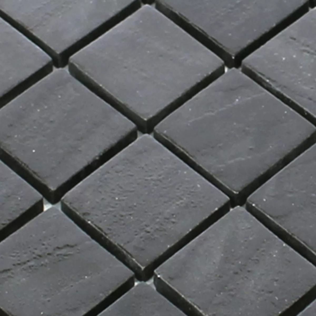 Échantillon Mosaïque Verre Carrelage Mascota Noir Anthracite