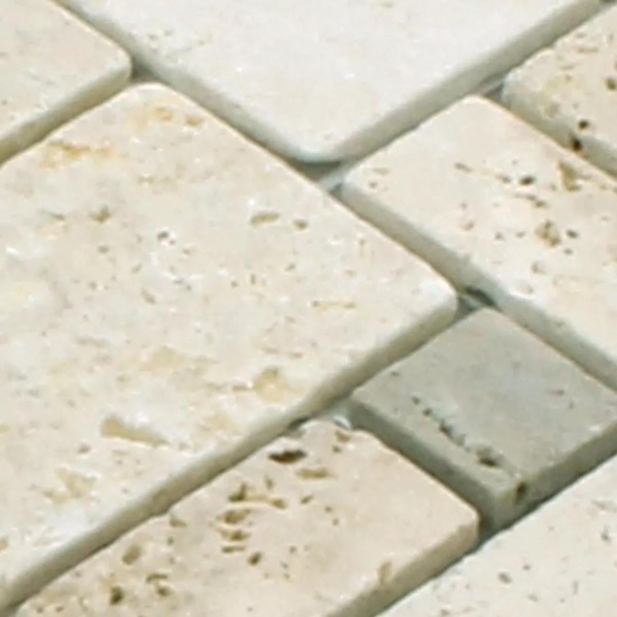 Muster von Mosaikfliesen Airbrush Travertin Beige