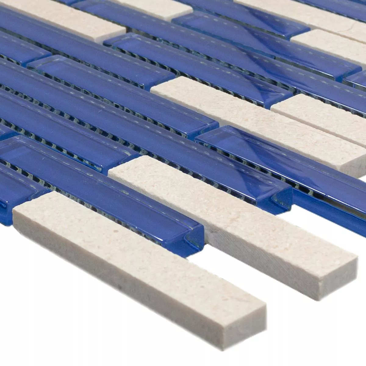 Naturstein Glas Mosaikfliesen Paloma Blau Beige Naturstein Glas Mosaikfliesen Paloma Blau Beige