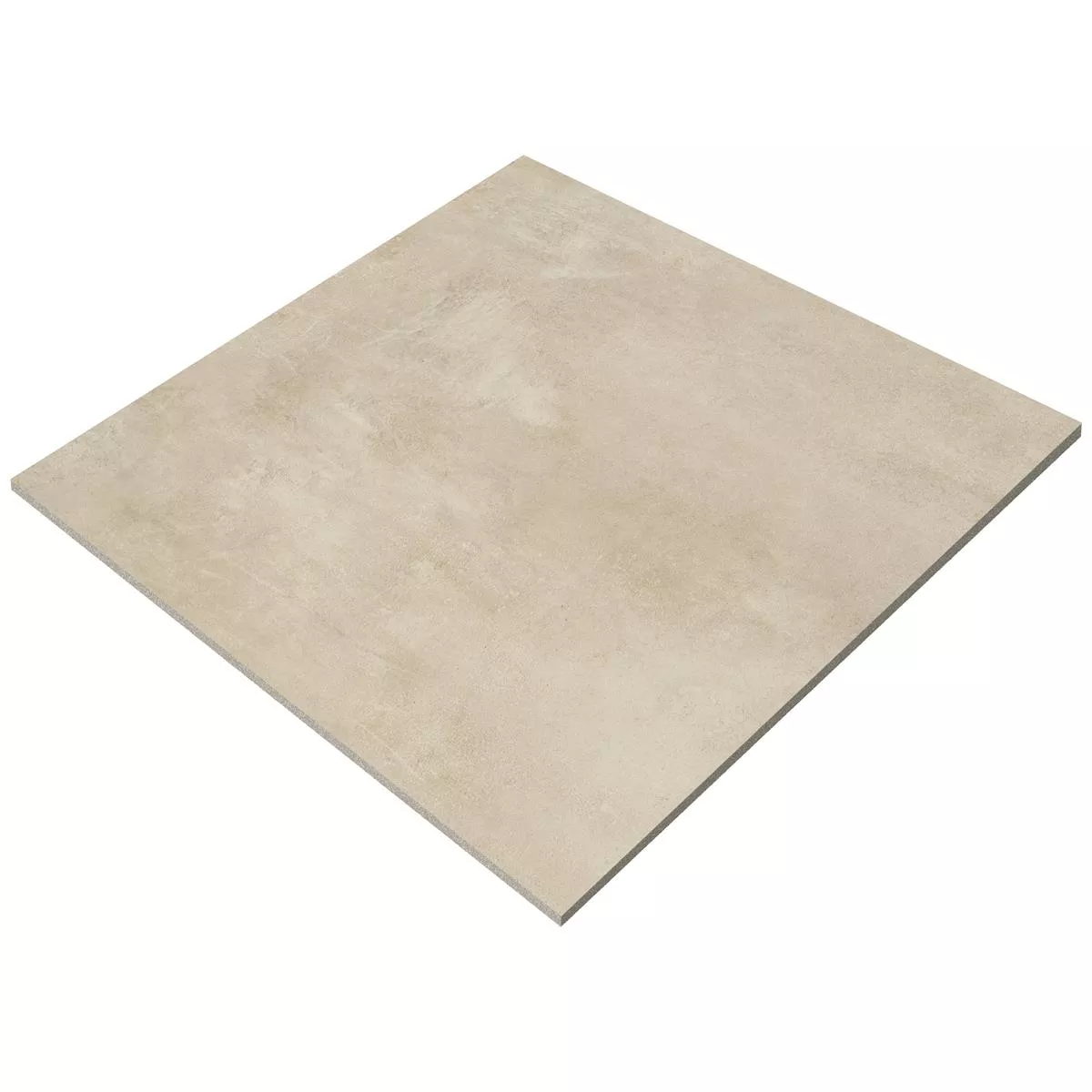 Muster von Bodenfliesen Assos Betonoptik R10/B Dunkelbeige 60x60cm