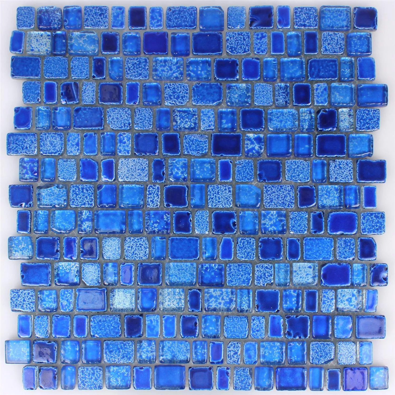 Échantillon Mosaïque Carrelage Verre Roxy Bleu