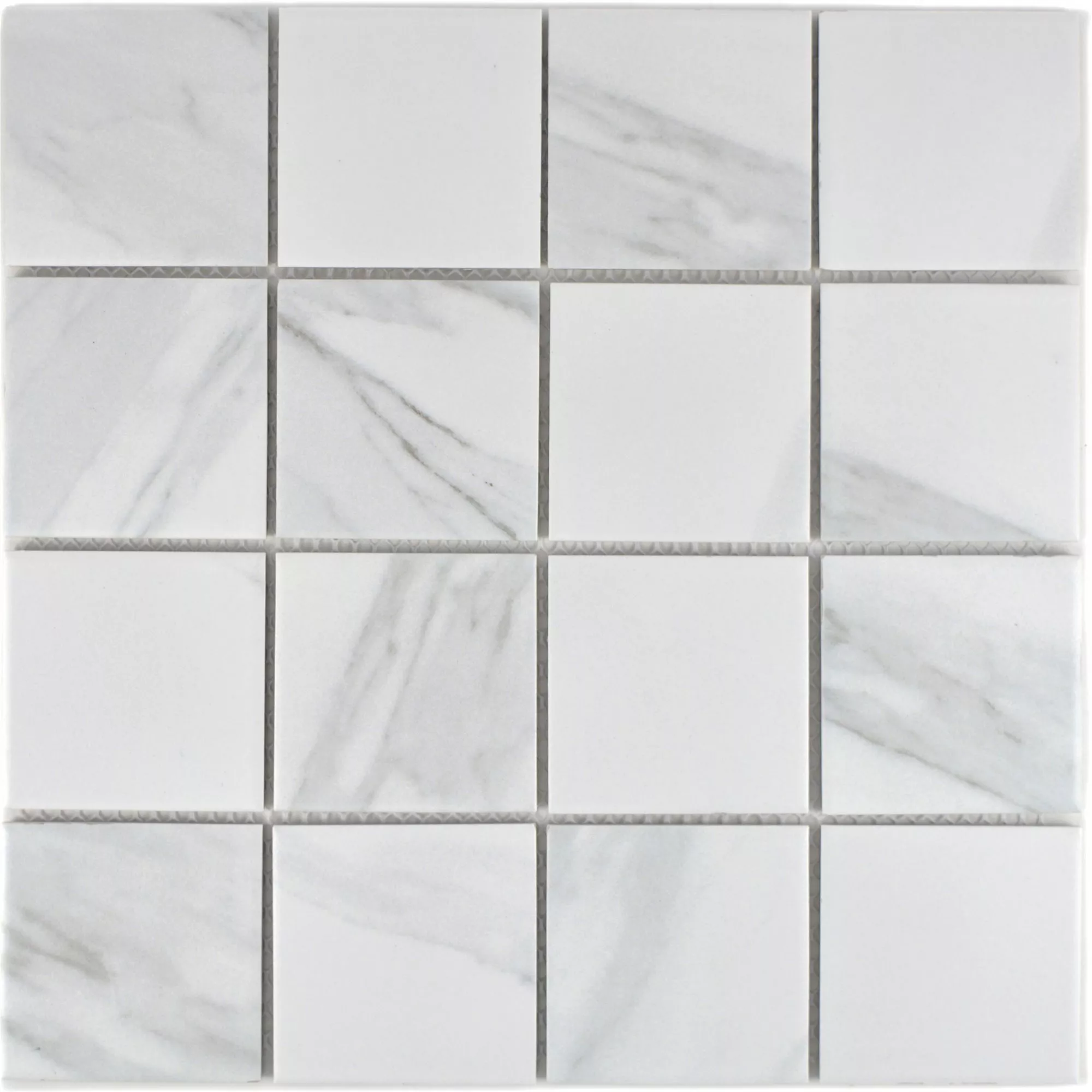 Keramik Mosaikfliesen Zyrus Carrara Quadrat 73