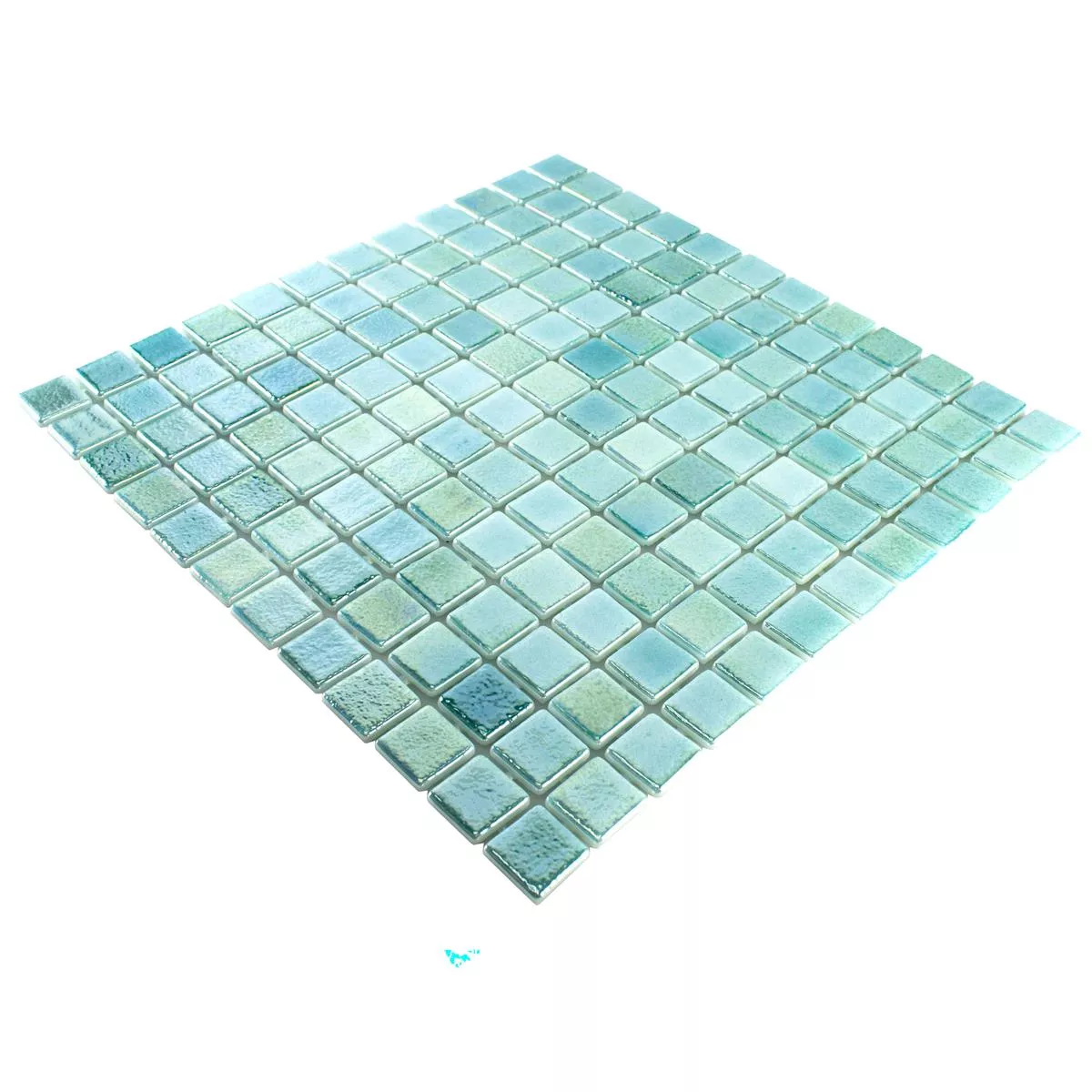 Glas Schwimmbad Pool Mosaik McNeal Türkis 25