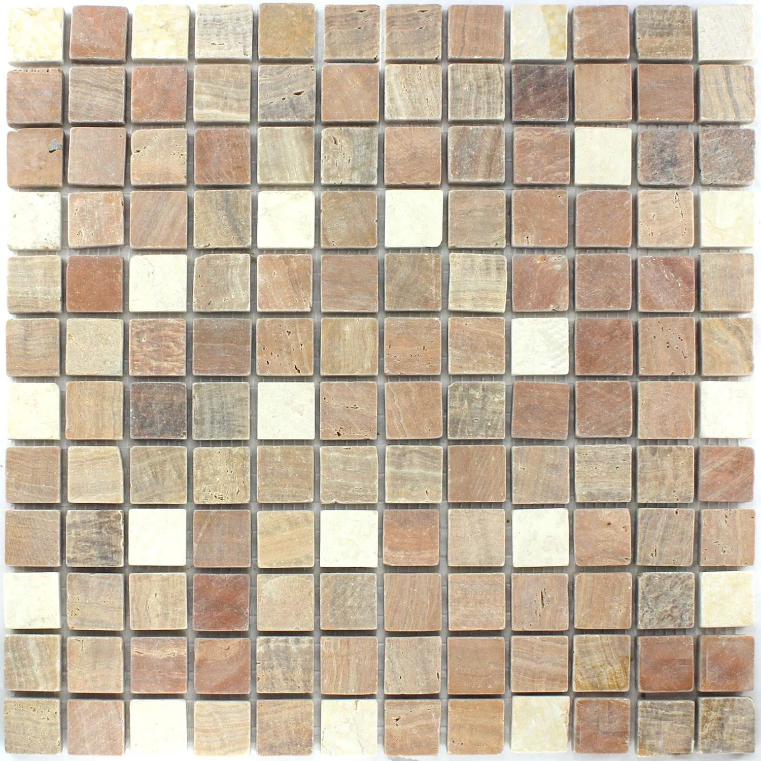 Mosaikfliesen Marmor Cotto Mix 23x23x7mm