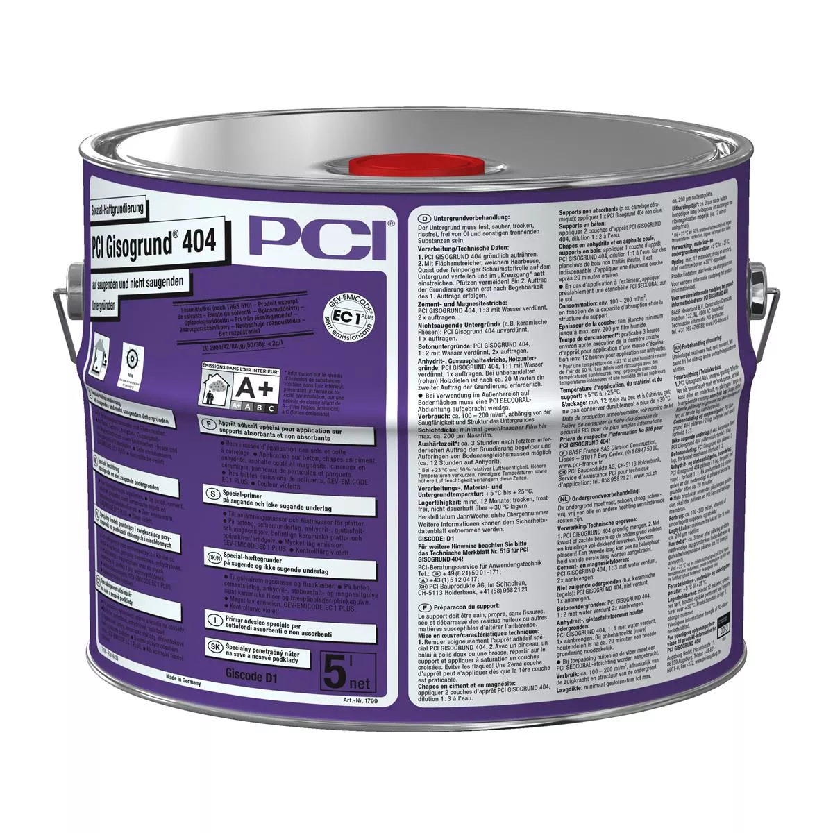 PCI Gisogrund 404 Spezial Haftgrundierung Violett 5L PCI Gisogrund 404 Spezial Haftgrundierung Violett 5L