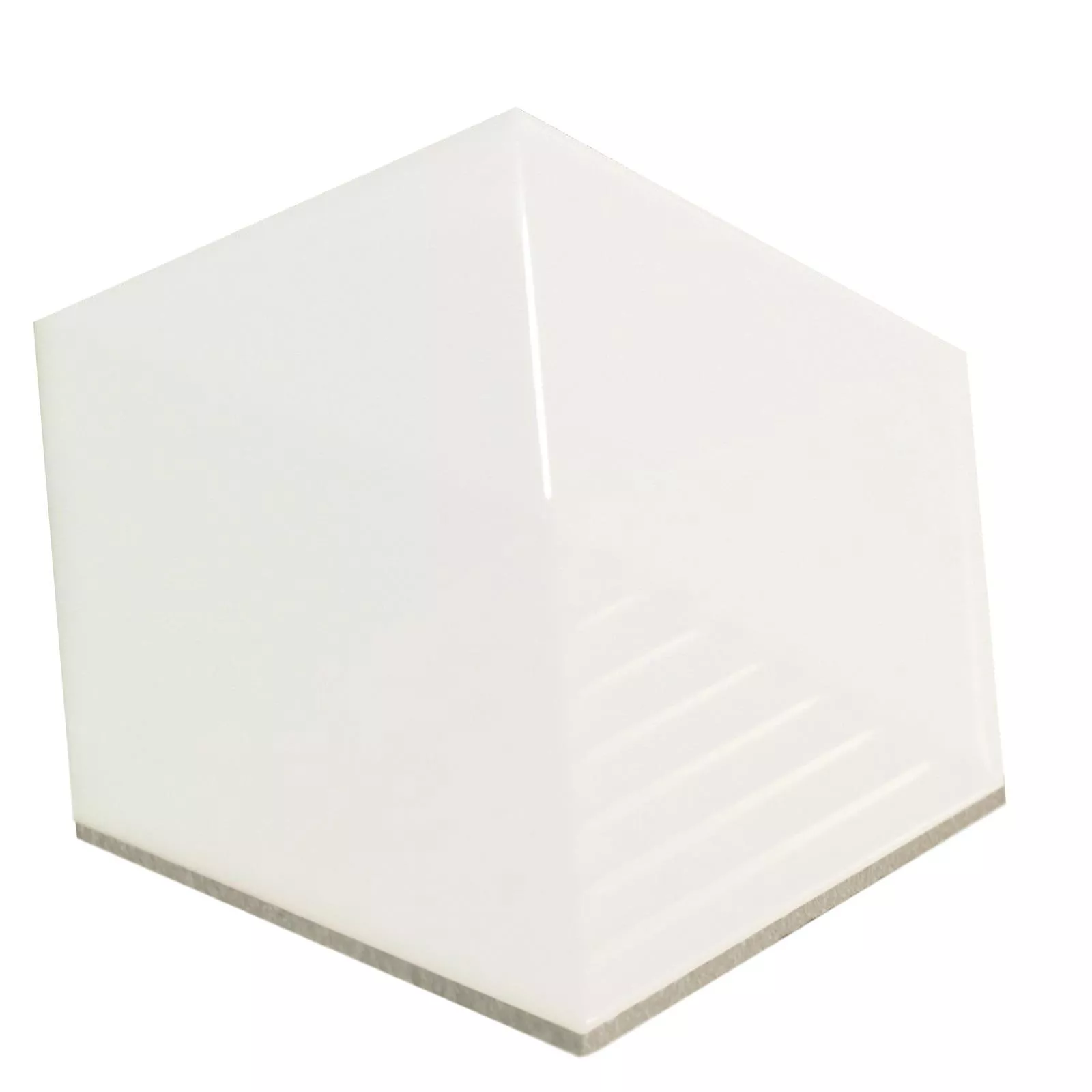 Rivestimenti Rockford 3D Esagono 12,4x10,7cm Bianco