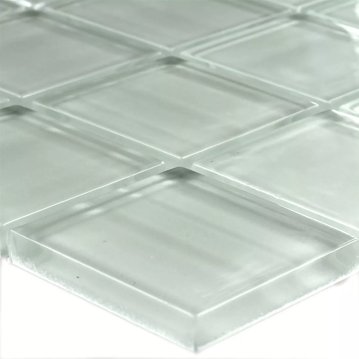 Muster von Glasmosaik Columbia Weiss Gestreift