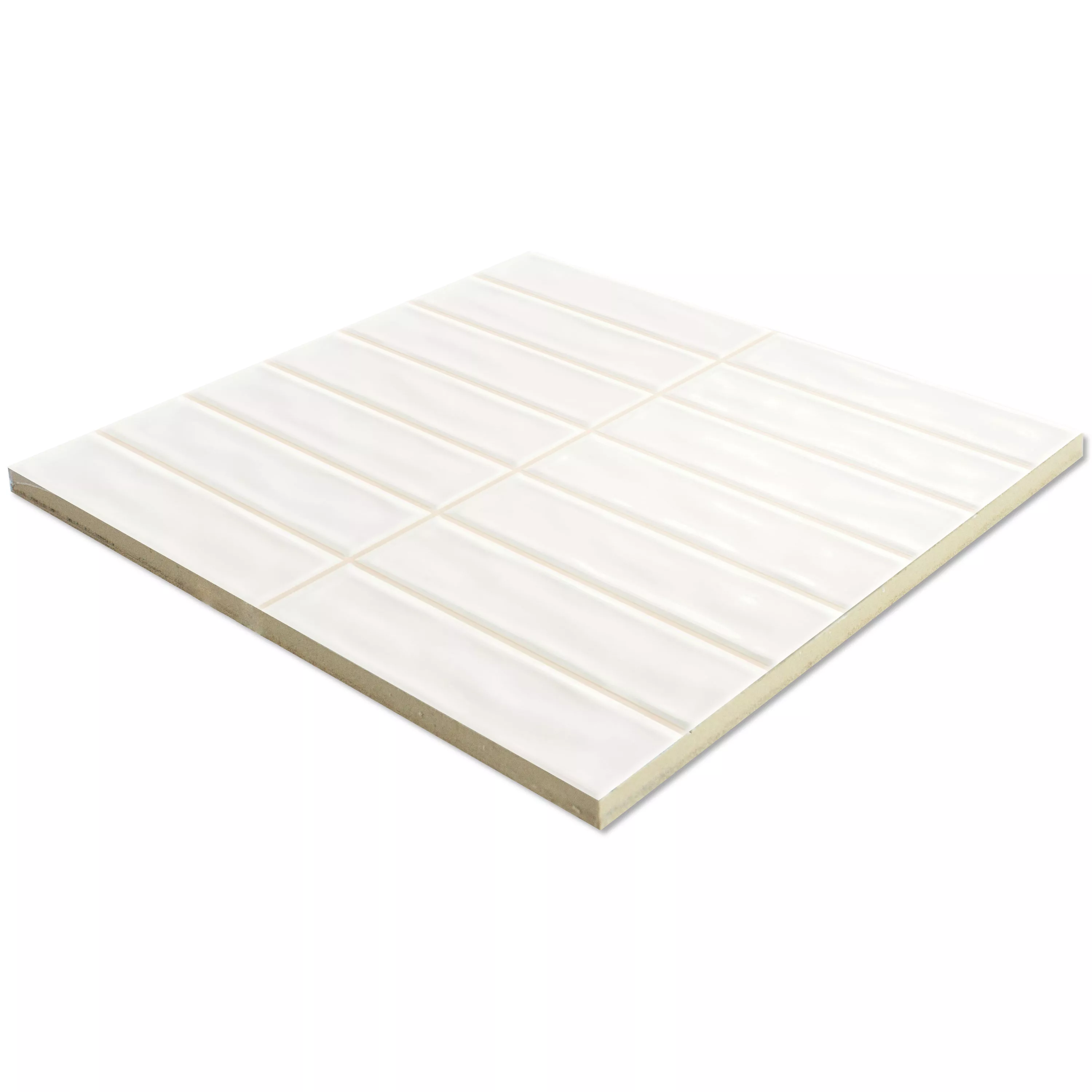 Rivestimenti Verbania Maglia Lucida Ondulato Bianco 20x20cm