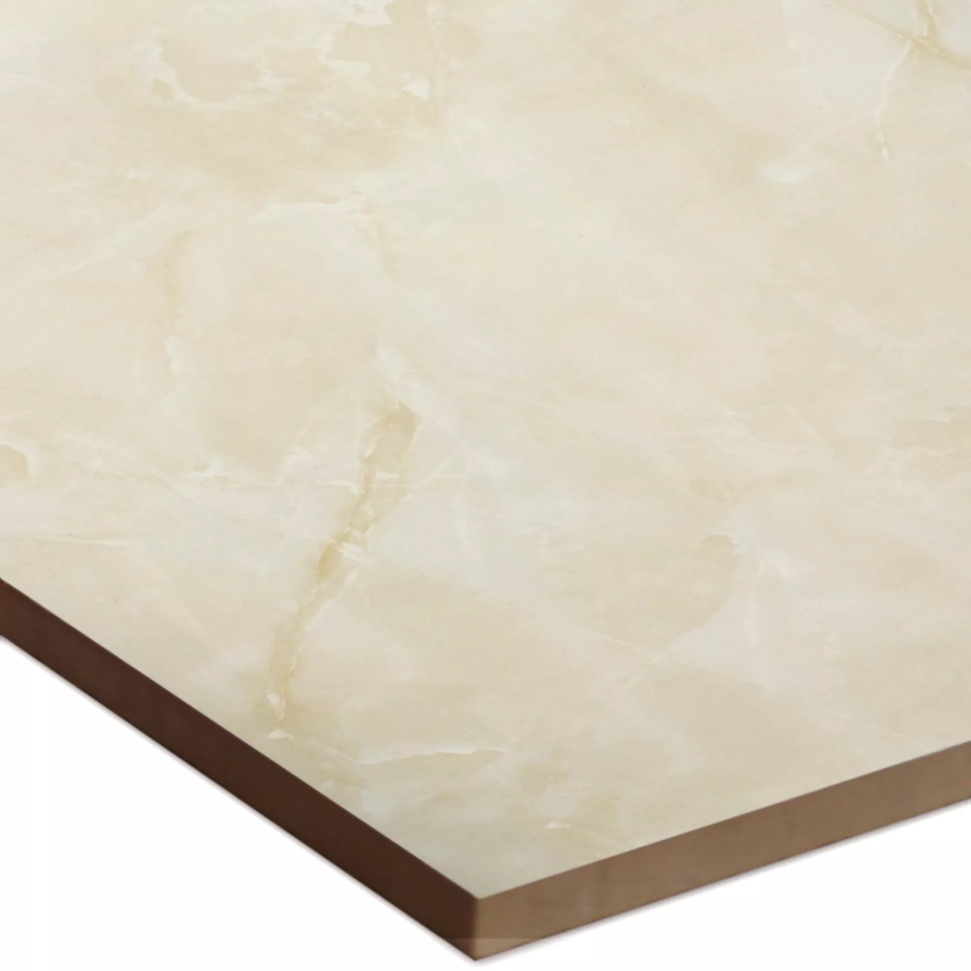 Campione Piastrelle Jupiter Marmo Ottica Ivory Lucidato 80x80cm