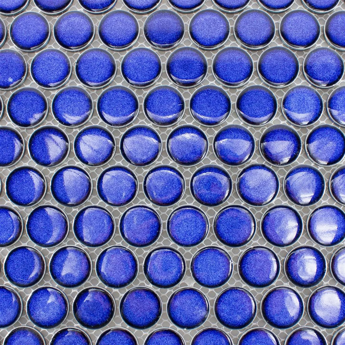 Ceramica Bottone Mosaico Mission Blu