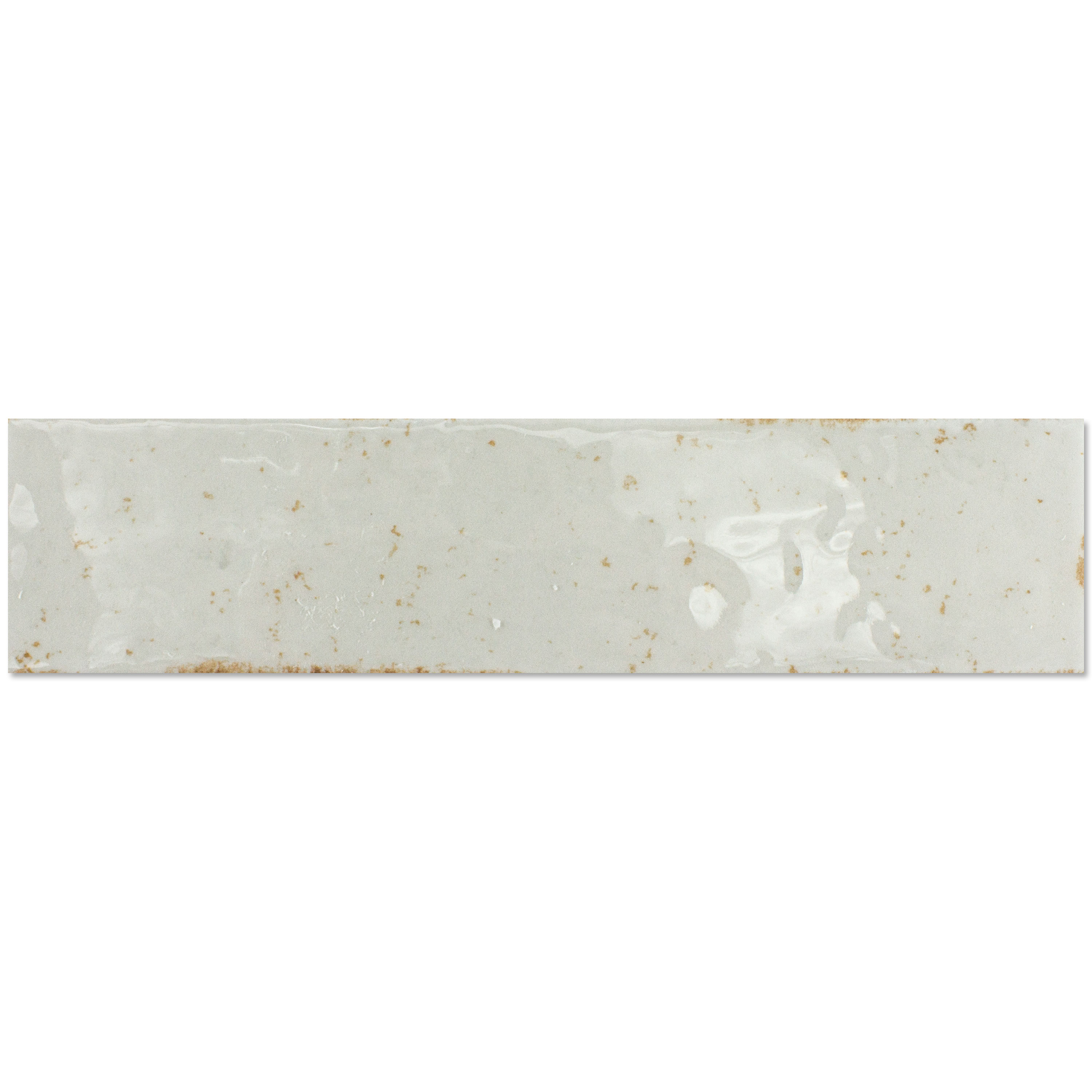 Wandfliesen Kiowa Glänzend Gewellt 6x25cm Weiß