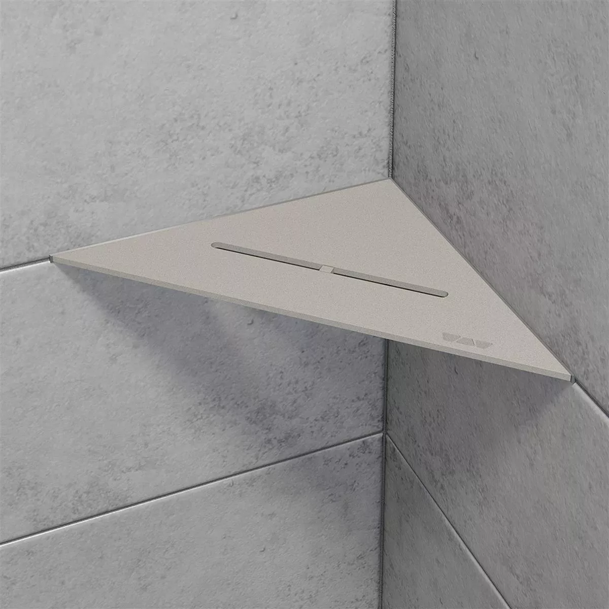 Mensola per doccia Mensola a muro Schlüter triangolo 21x21 cm avorio puro