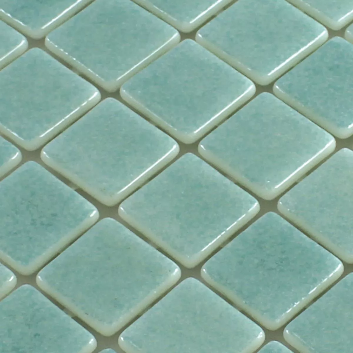 Muster von Glas Schwimmbad Pool Mosaik Lagune R11C Türkis