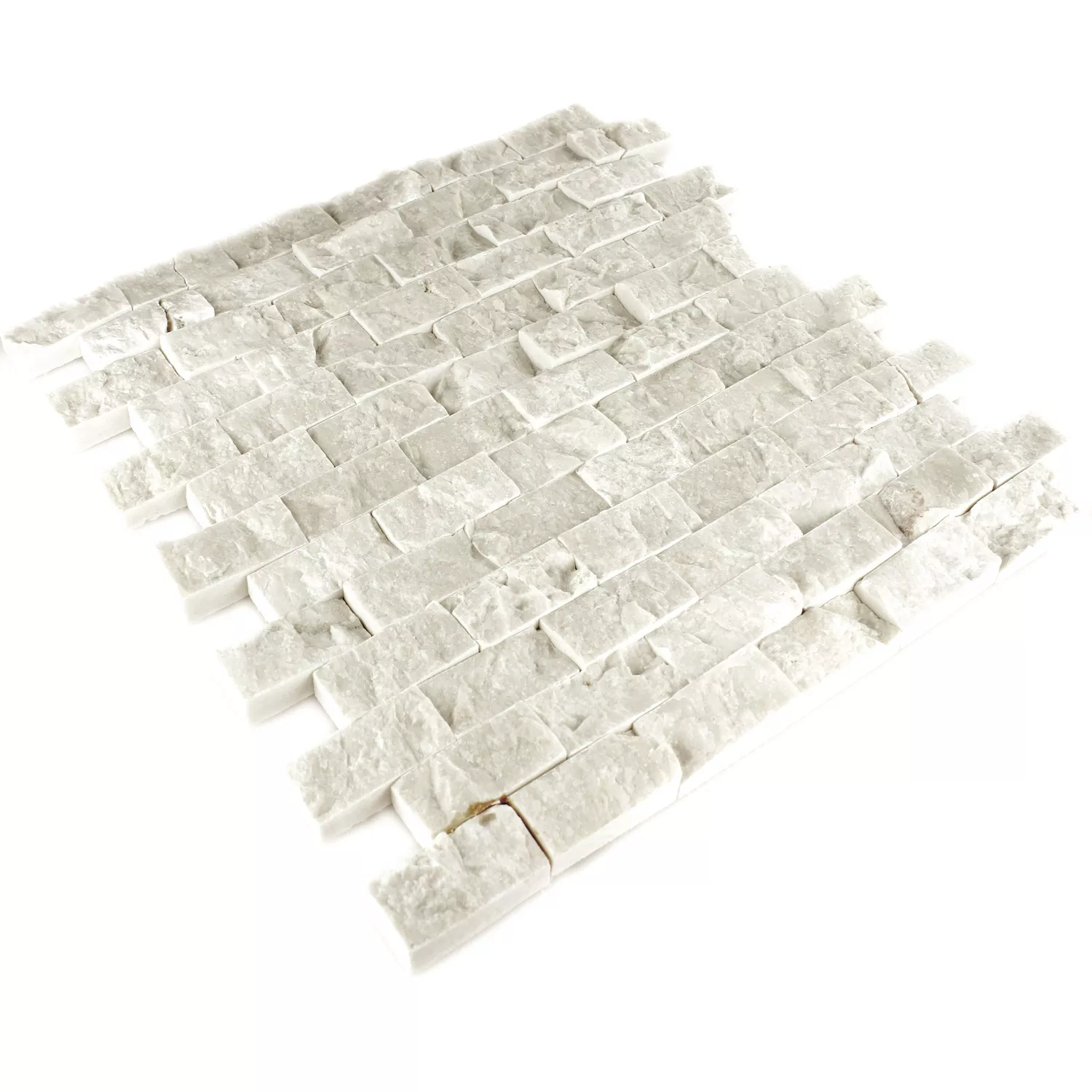 Mosaico Pietra Naturale Marmo Afyon Beige 3D