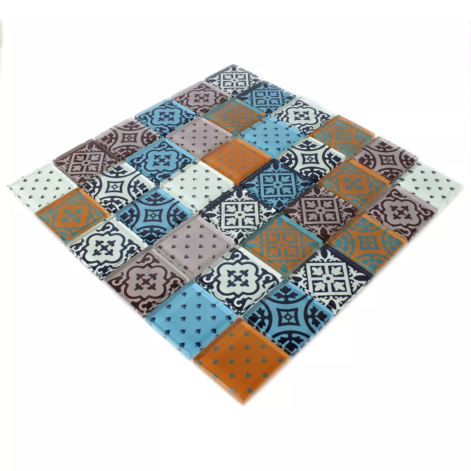 Mosaico Vetro Barock Ornamento Colorato Mix