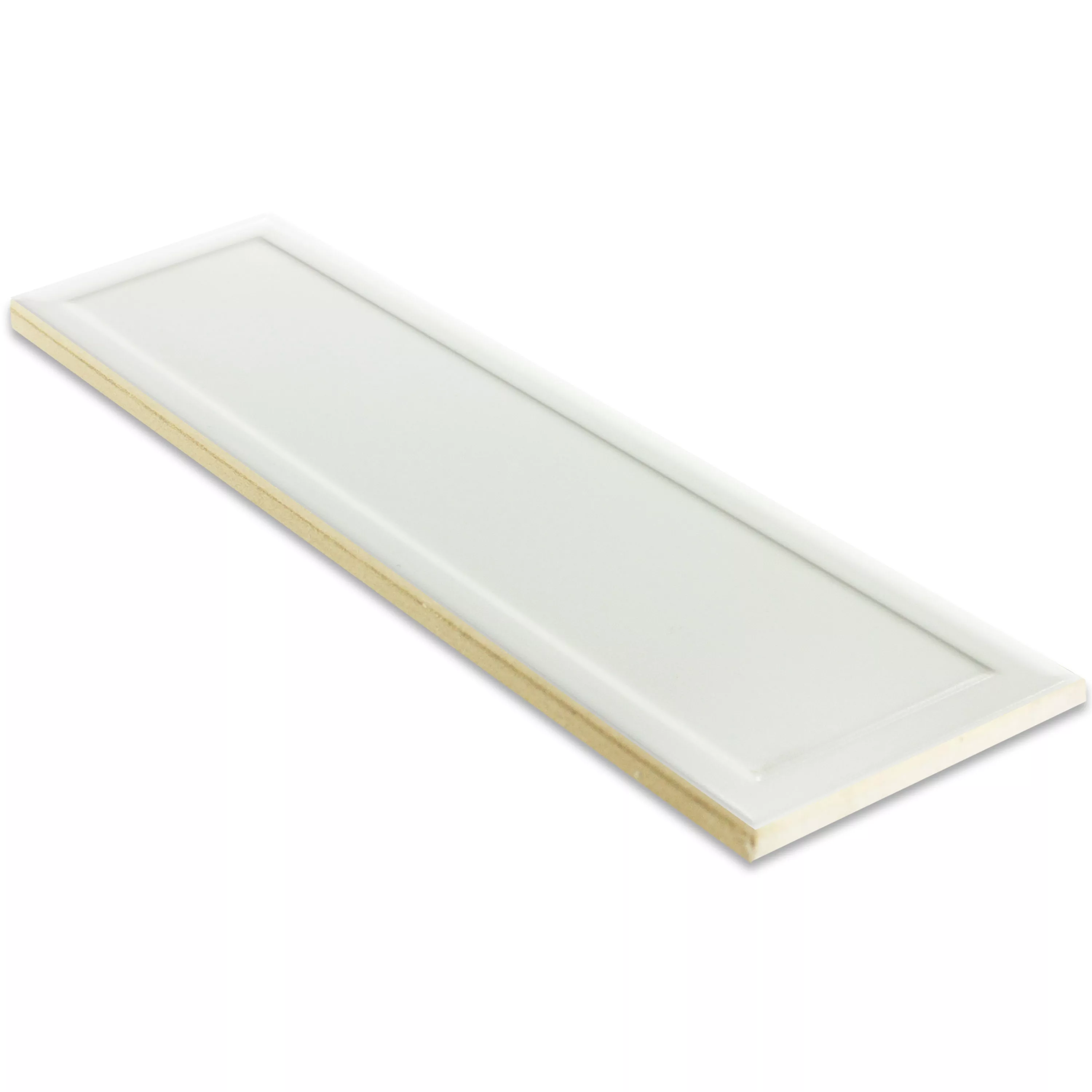 Campione Metro Rivestimenti Kennedy 10x30cm Bianco