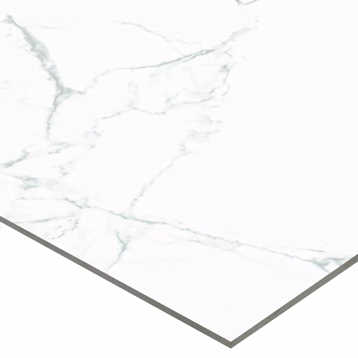 Carrelage Sol Et Mur Ampezzo Calacatta Marbre Optique Blanc Gris Poli Brillant Brillant 60x120cm