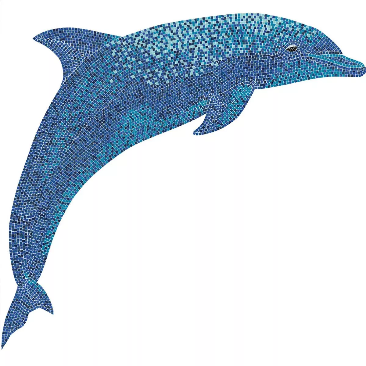 Glas Pool Schwimmbad Mosaik Trend-Vi Aquatica Delphin George