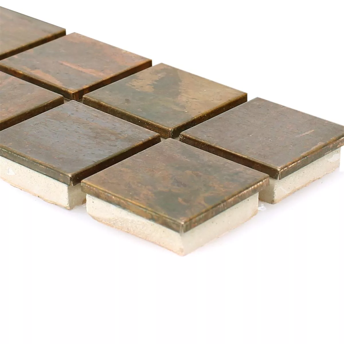 Kupfer Metall Bordüre Gilroy Braun Quadrat