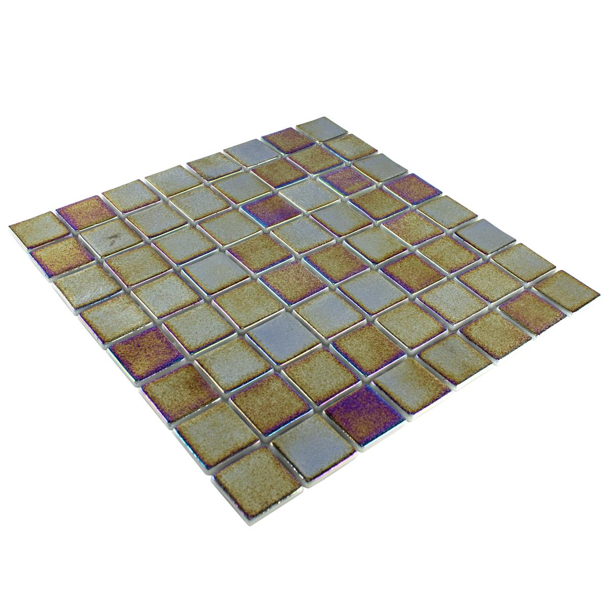 Glas Schwimmbad Pool Mosaik McNeal Petrol 38