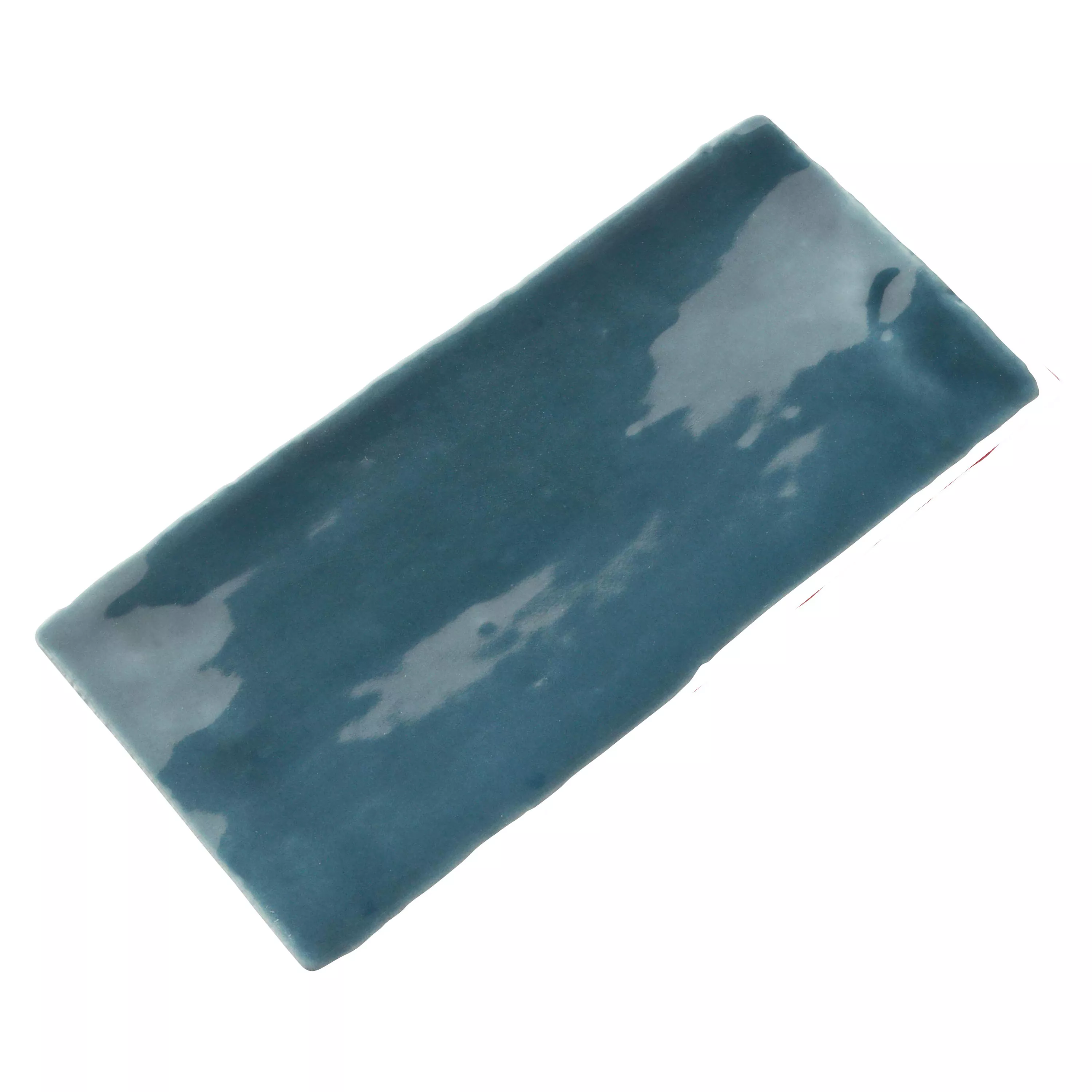 Wandfliese Algier Handgemacht 7,5x15cm Blau