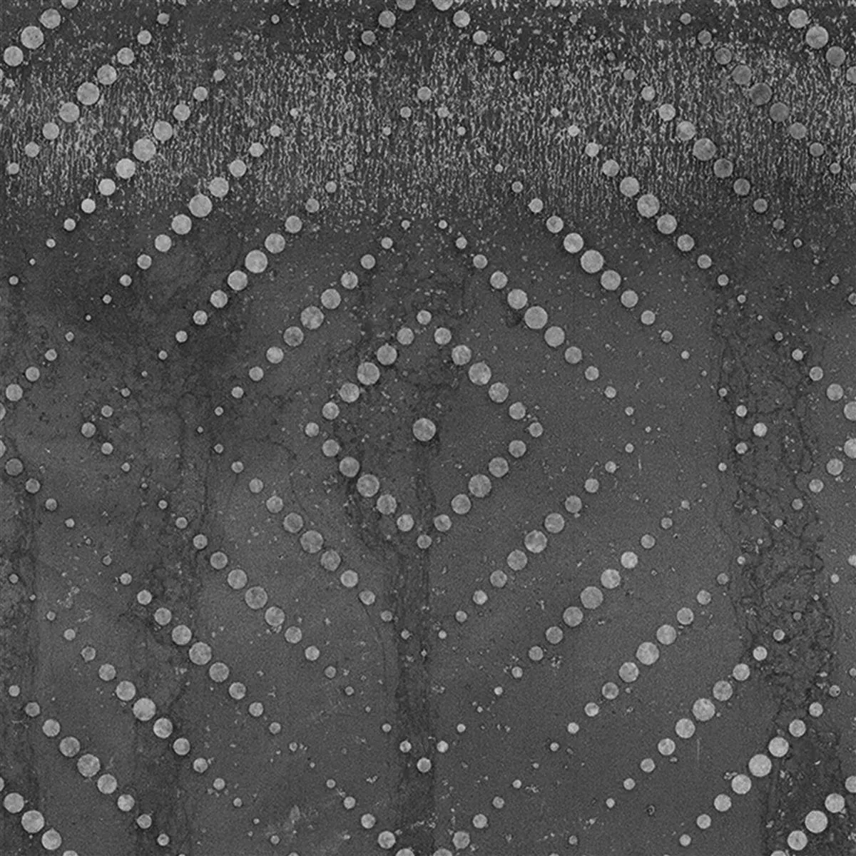 Bodenfliesen Chicago Metalloptik Anthrazit R9 - 18,5x18,5cm Pattern 3