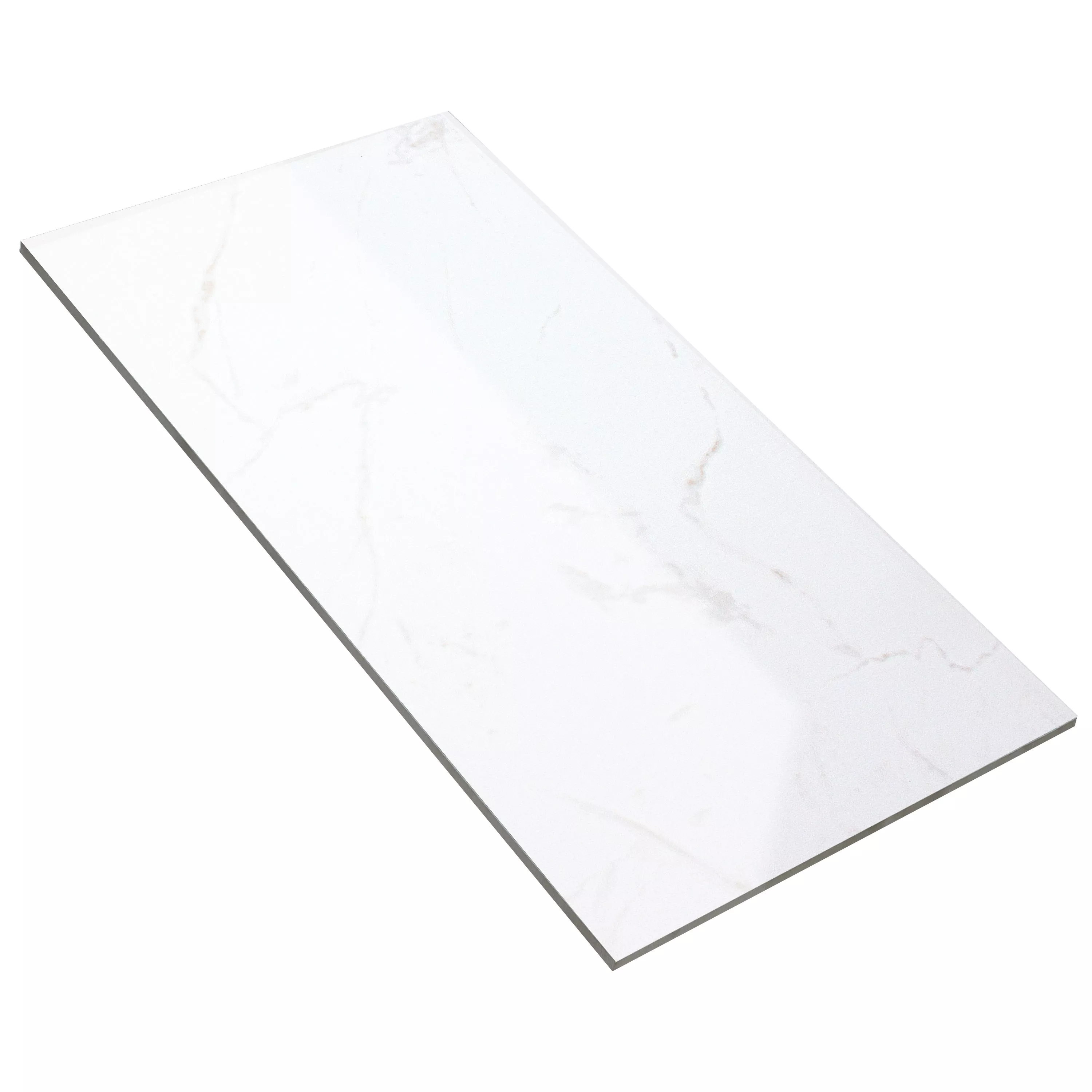Carrelage Mural Bradfort Marbre Optique Blanc Rectifié Brillant 30x60cm