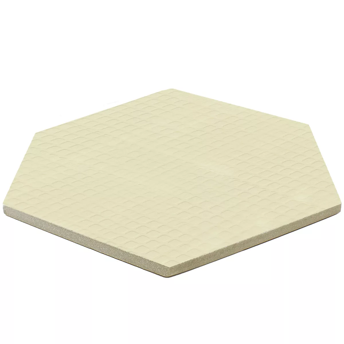 Grès Cérame Pleine Masse Carrelage Novalima Hexagone Beige Carreau De Base 22,5 x 25,9cm