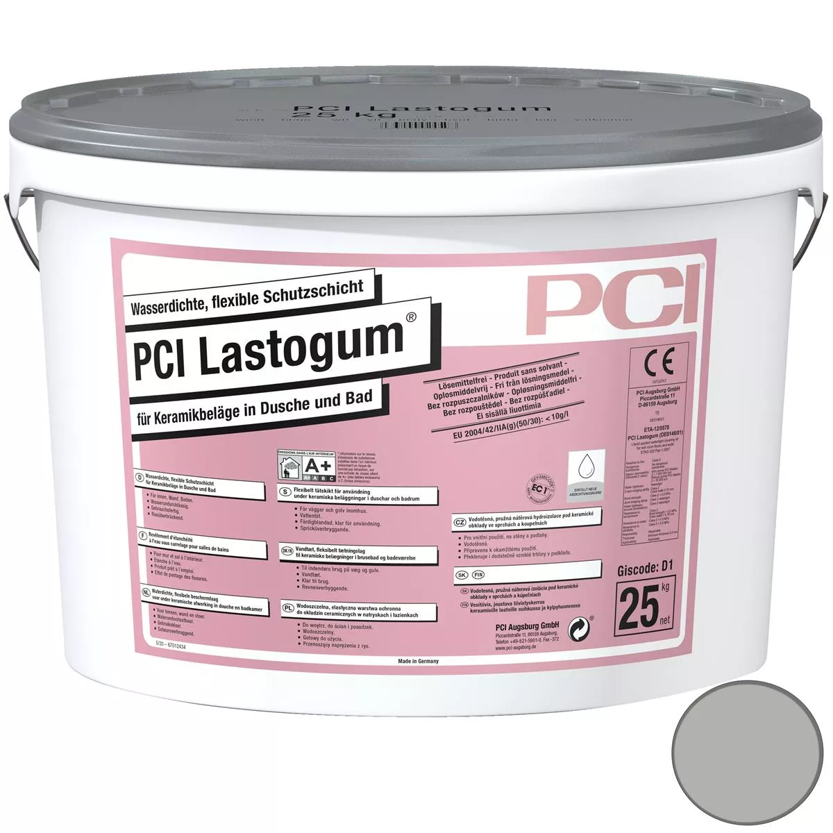 PCI Lastogum Wasserdichte Flexible Schutzschicht Grau 25KG