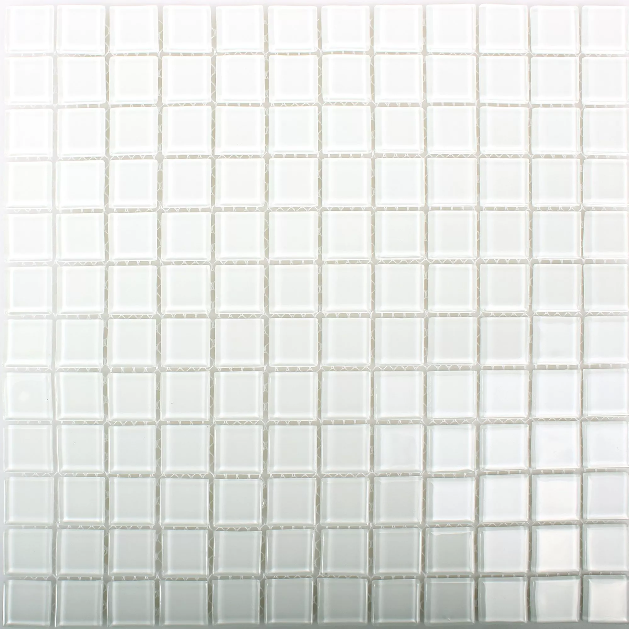 Mosaico Di Vetro Piastrella Florida Bianco
