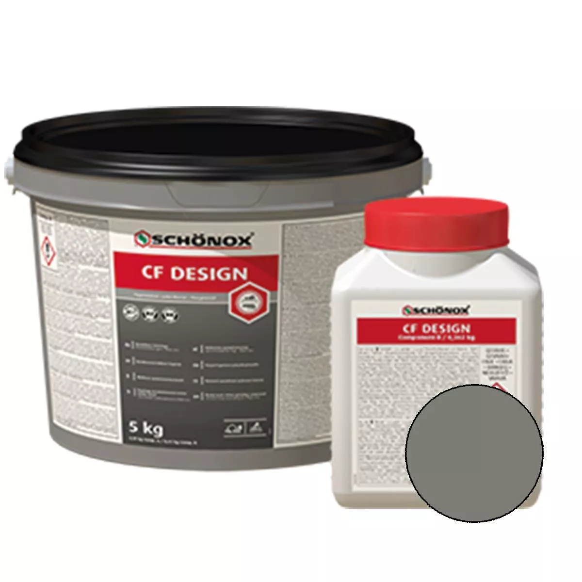 Fugenmörtel Schönox CF Design Epoxidharz Colorfuge Grau 5 Kg Fugenmörtel Schönox CF Design Epoxidharz Colorfuge Grau 5 Kg