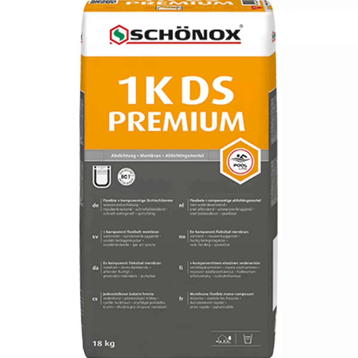 Schönox Abdichtung 1K-DS PREMIUM 18 Kg Schönox Abdichtung 1K-DS PREMIUM 18 Kg