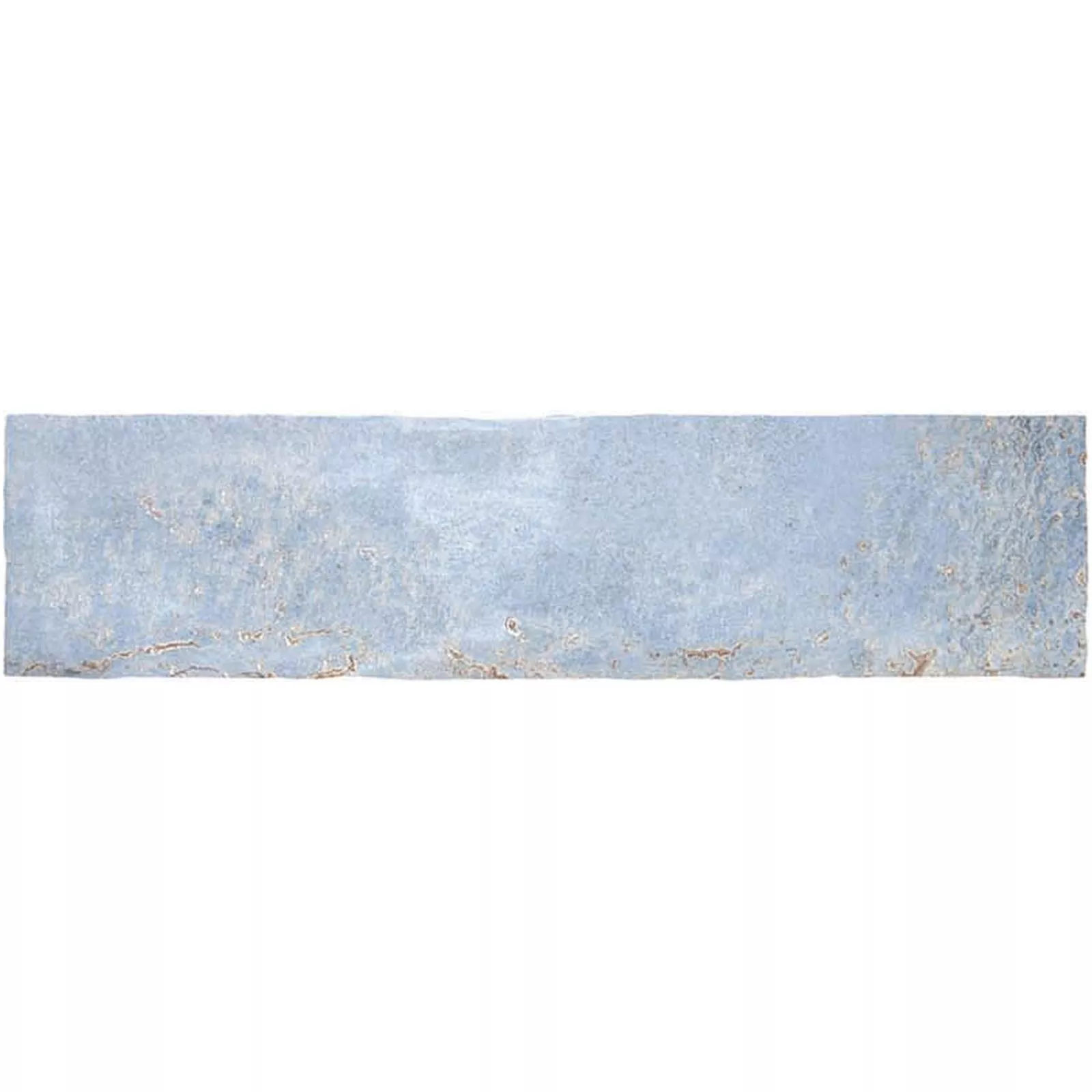 Carrelage Mural Wilhelmsburg Ondulé 7,5x30cm Bleu Clair