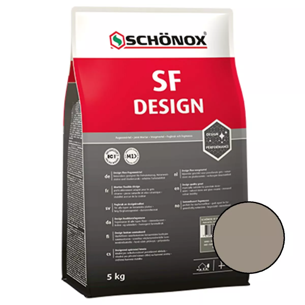 Malta per fughe Schönox SF Design Grigio Sabbia 5 kg