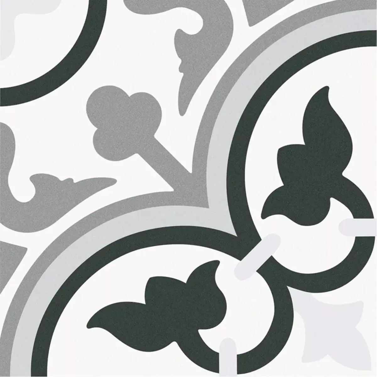 Bodenfliesen Zementoptik Atlantica Botticelli Grau Weiß