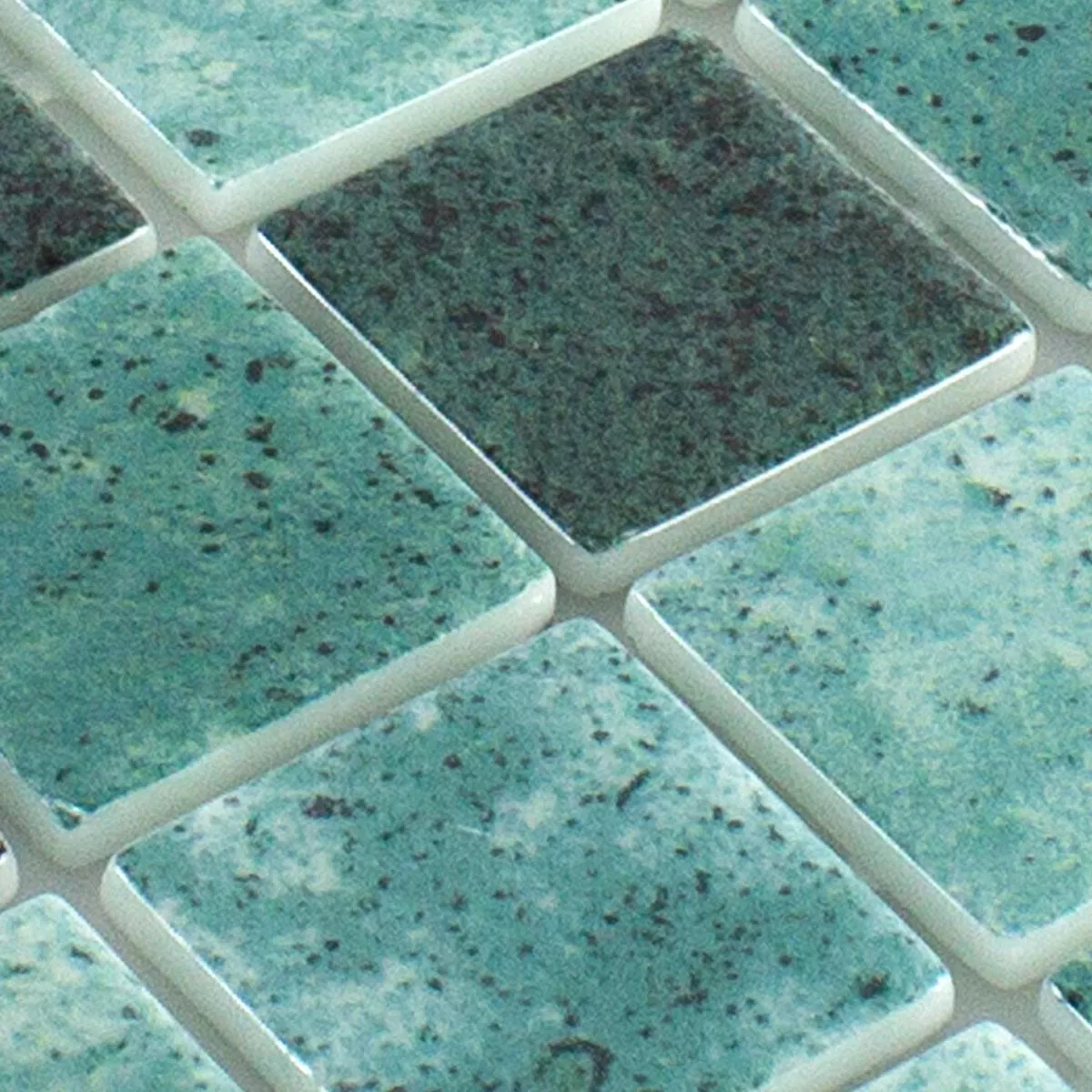 Échantillon Mosaïque verre pour piscine Baltic Vert