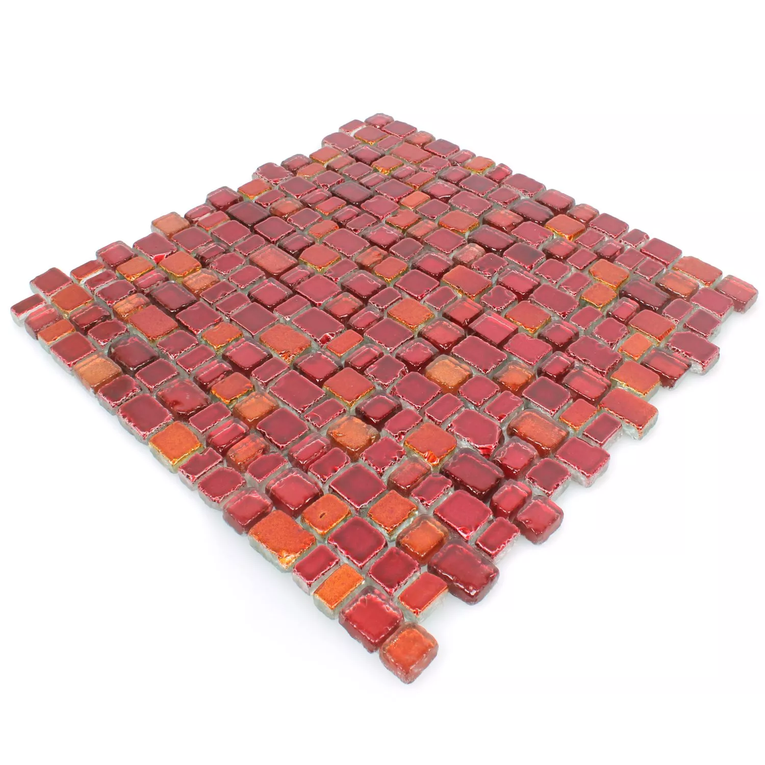 Muster von Mosaikfliesen Glas Roxy Rotorange