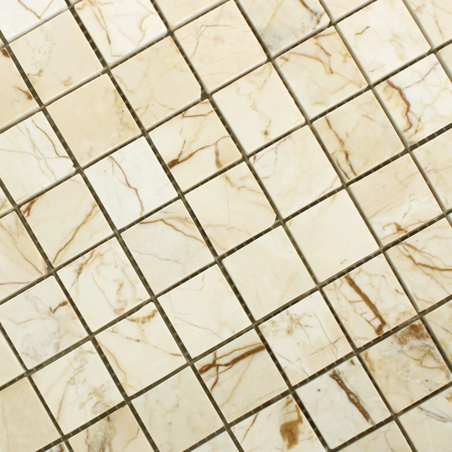 Mosaikfliesen Marmor Golden Cream Poliert