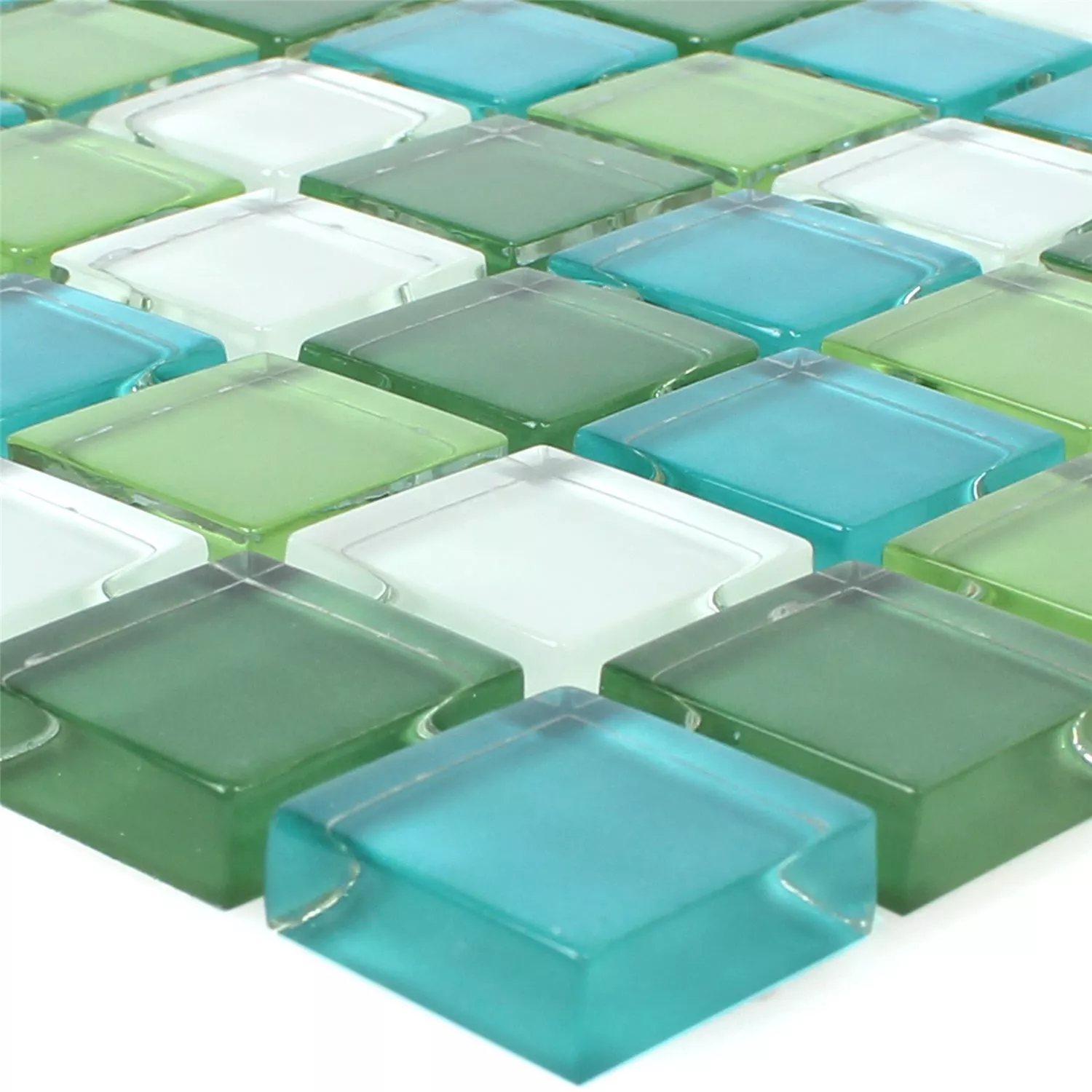 Mosaikfliesen Glas Palmas Grün Weiss Mosaikfliesen Glas Palmas Grün Weiss