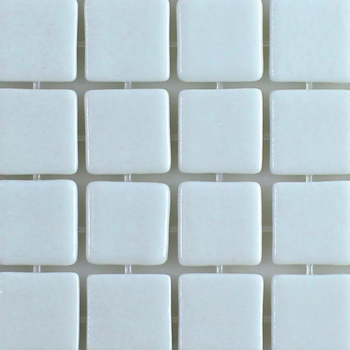Muster von Glas Schwimmbad Pool Mosaik Antonio Weiß