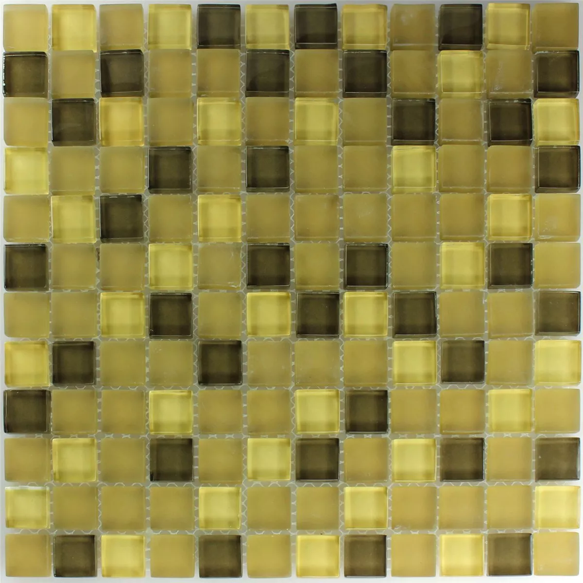 Campione Mosaico Vetro Piastrella Yellow 